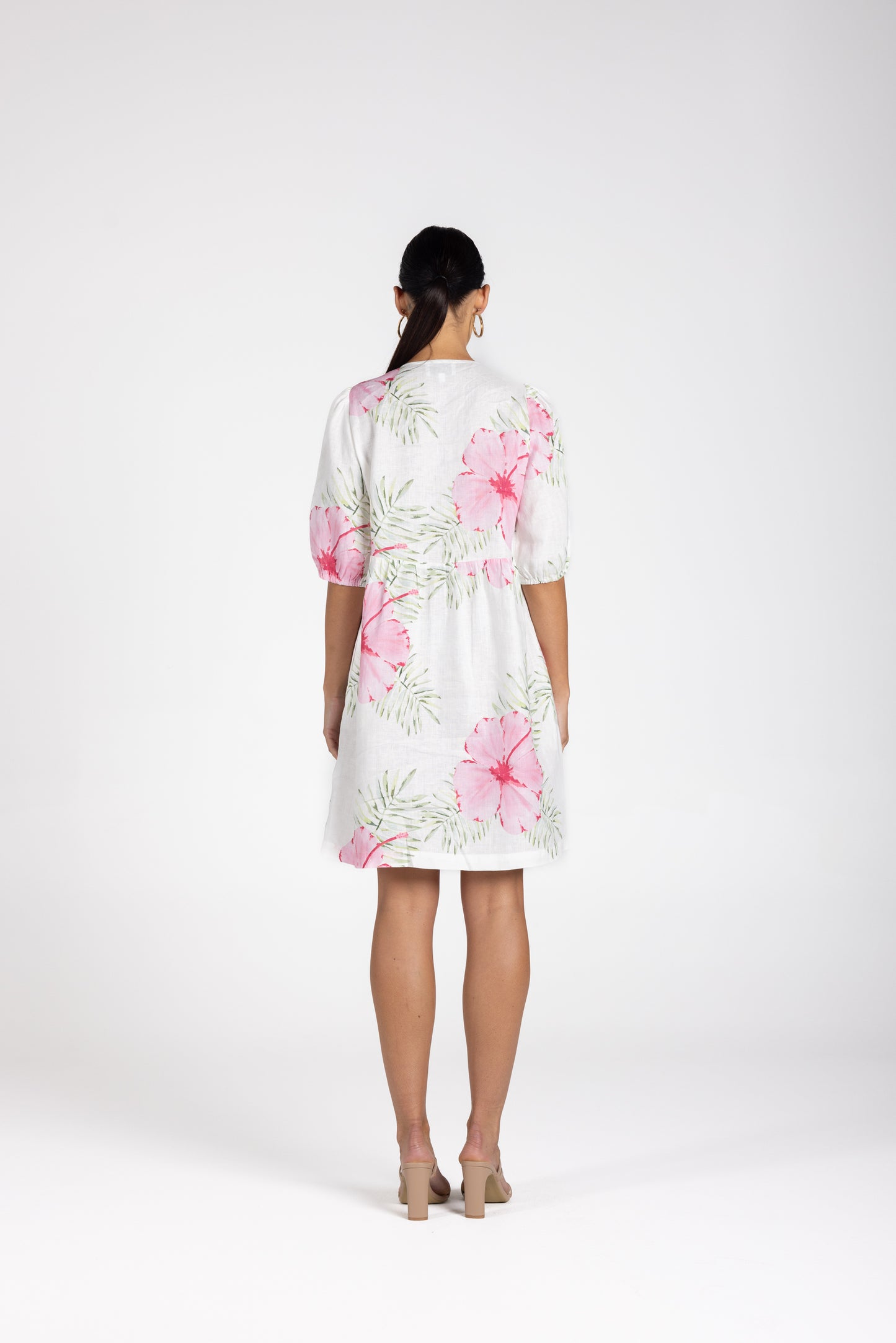 3236 - Tropical Print Short Dress