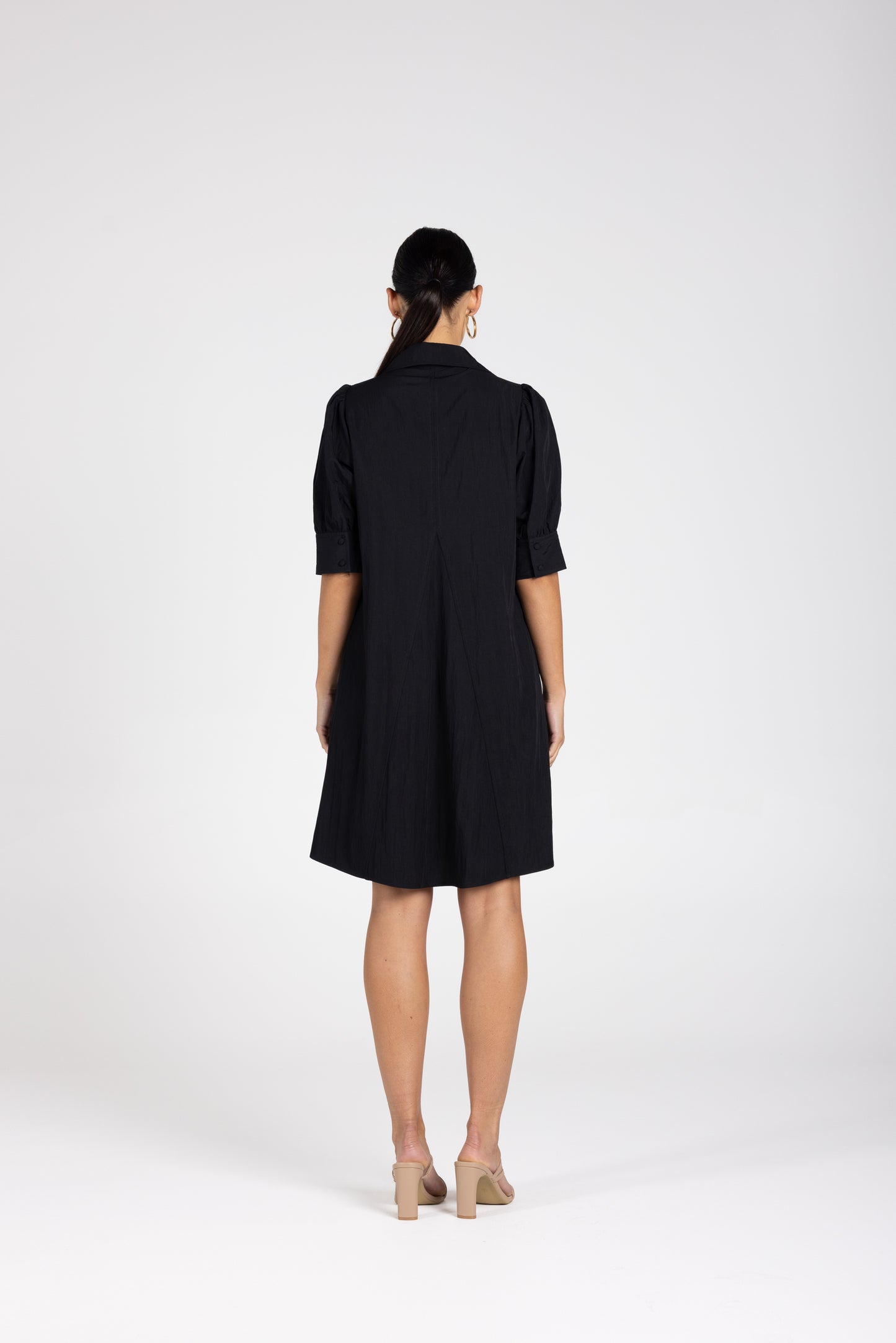 3240 - V Neck dress W/Collar