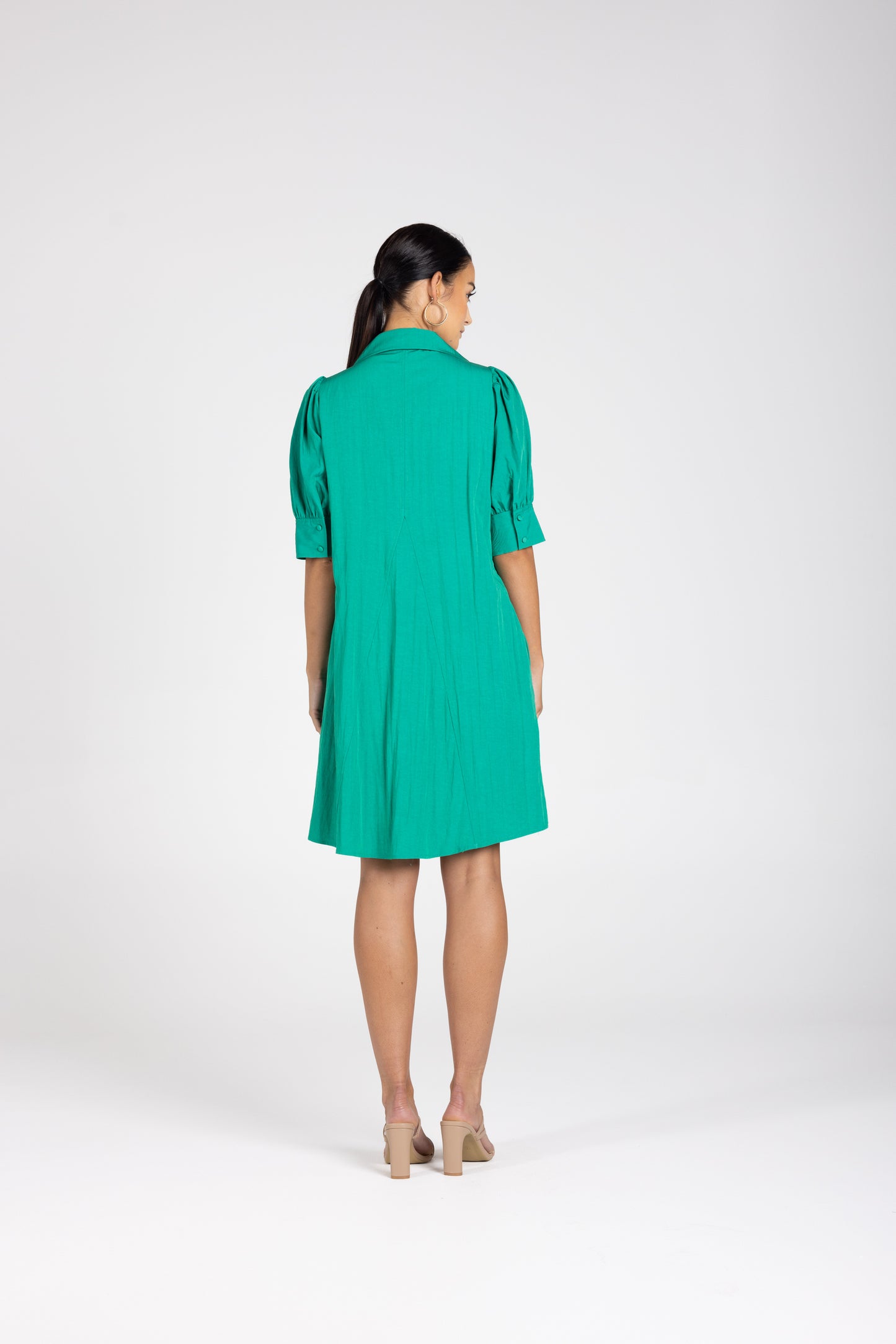 3240 - V Neck dress W/Collar