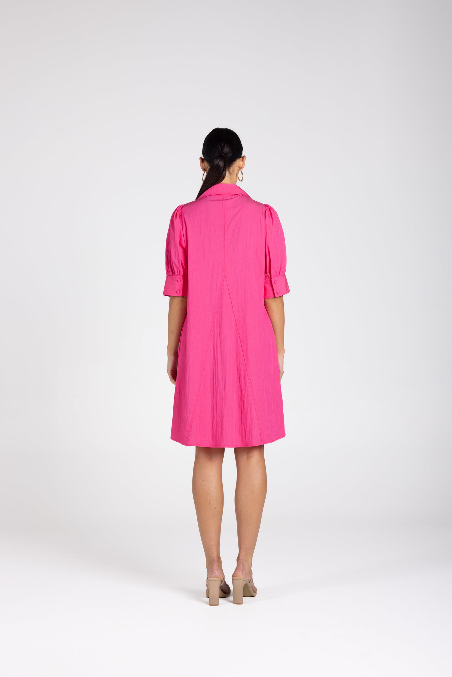 3240 - V Neck dress W/Collar