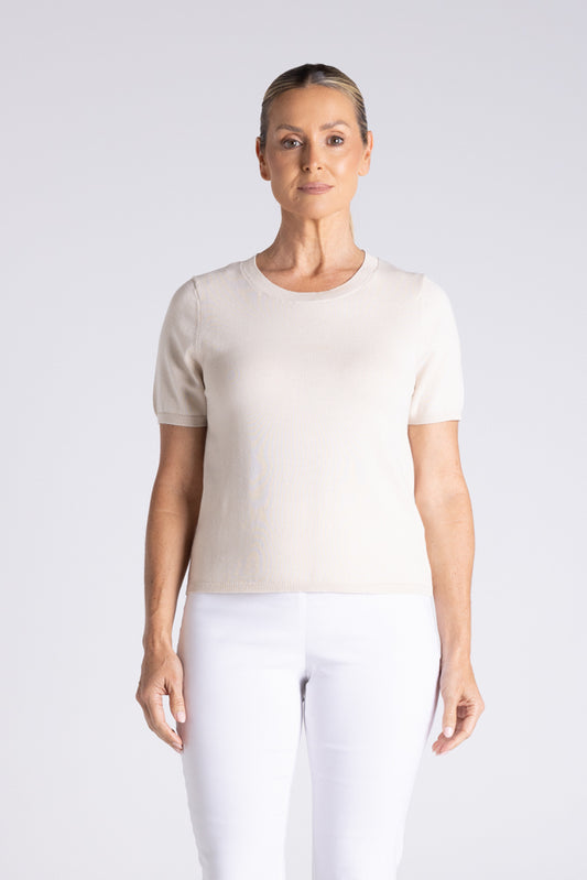 COTTON KNIT T-SHIRT