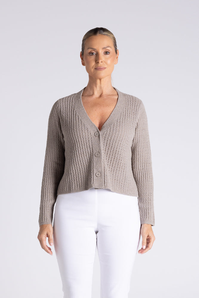 BOUCLE KNITTED CARDI