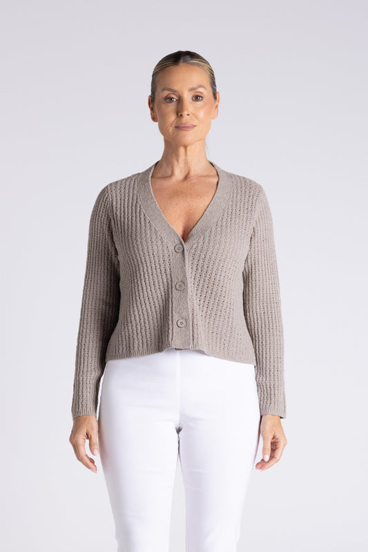 BOUCLE KNITTED CARDI