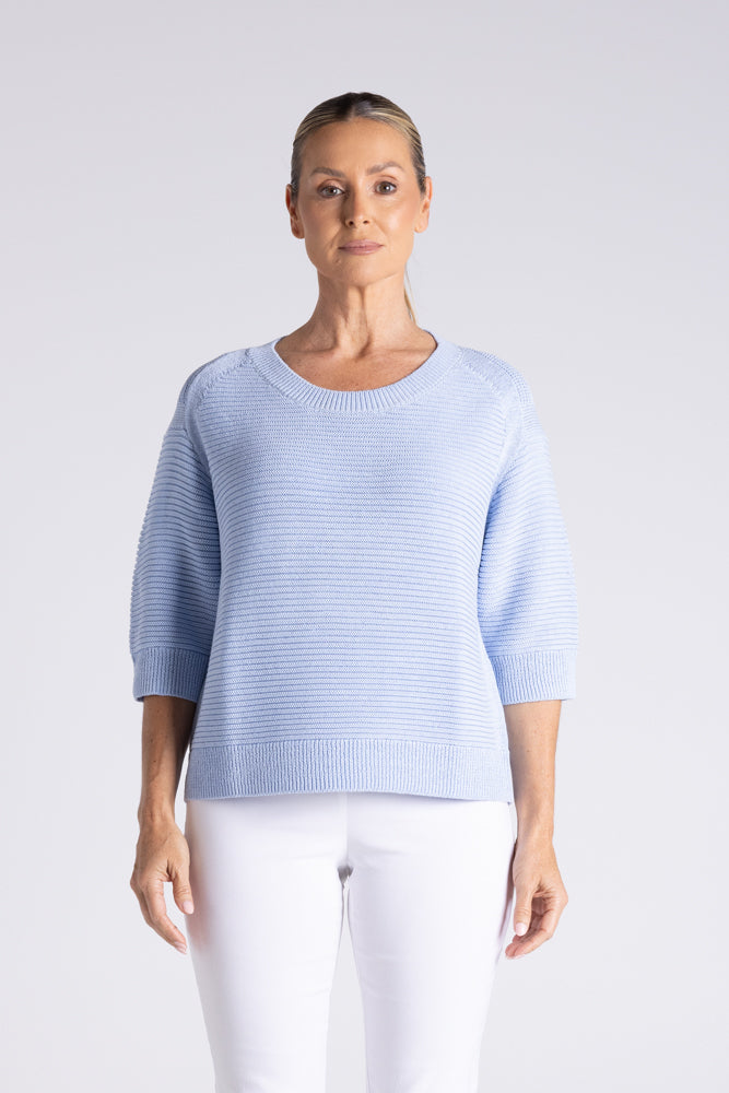 ANTOINETTE BOXY TAPE YARN KNIT