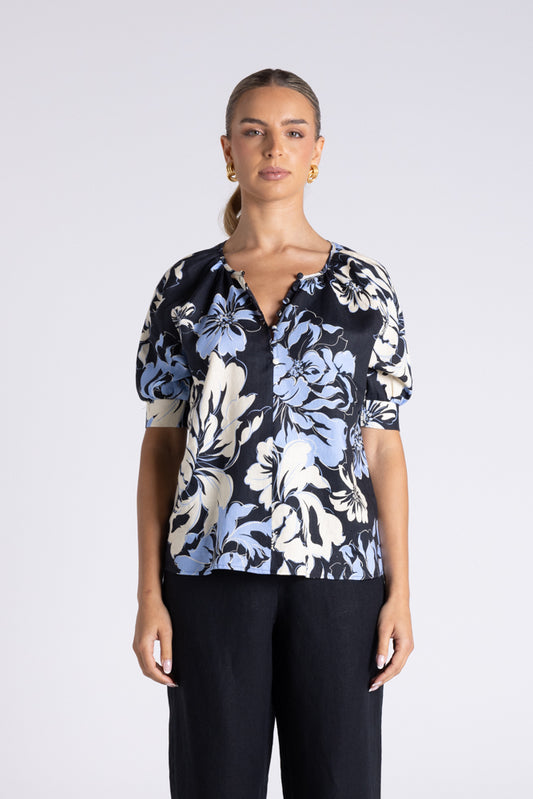PEONIE PRINT TOP