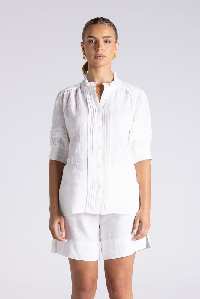 CRINKLE SHORT SLEEVE SHIRT SHIRT