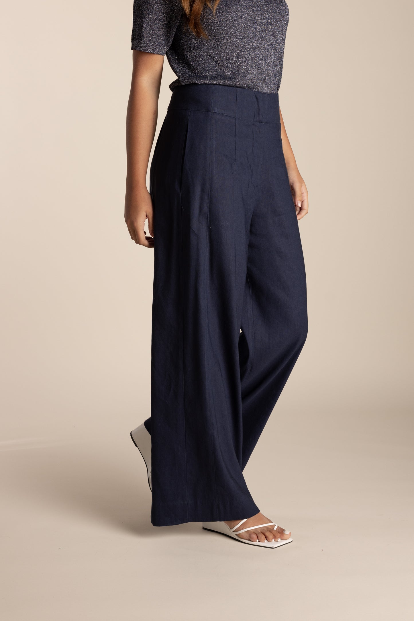 2621 - Wide Leg Linen pant