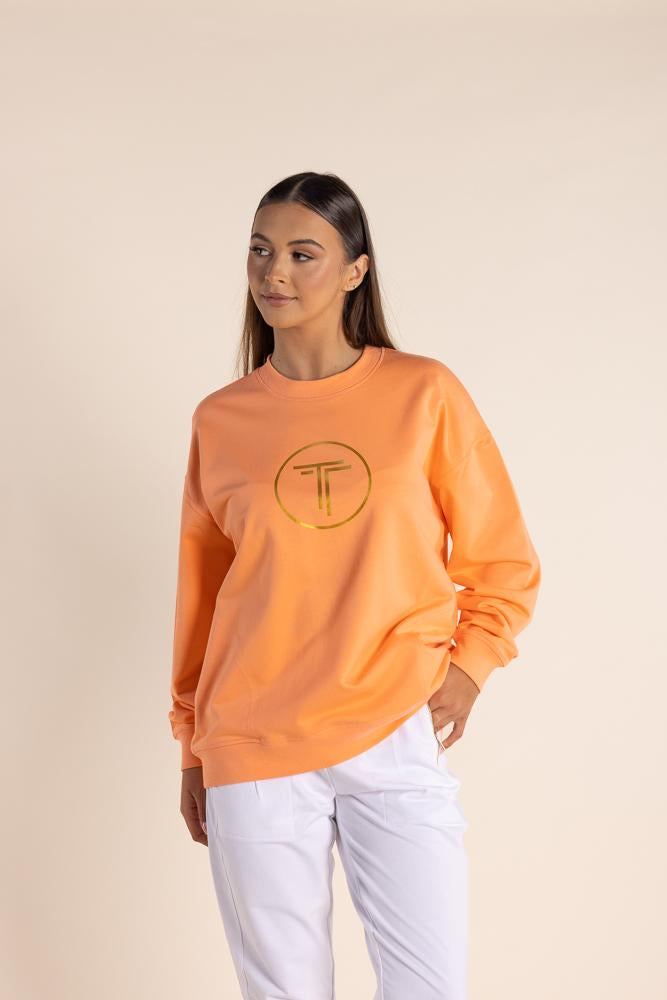 2811 - OVERSIZED SWEAT W/METALIC LOGO