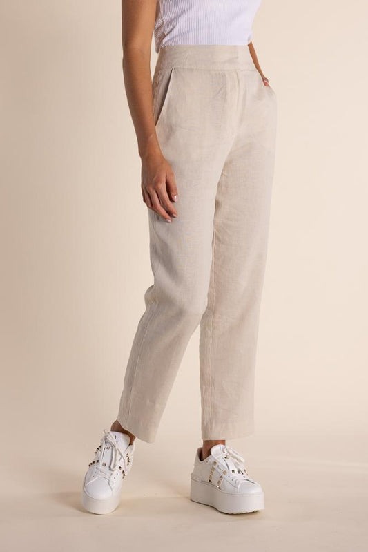 2828  - LINEN 7/8 PANT