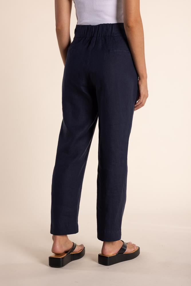 2828  - LINEN 7/8 PANT