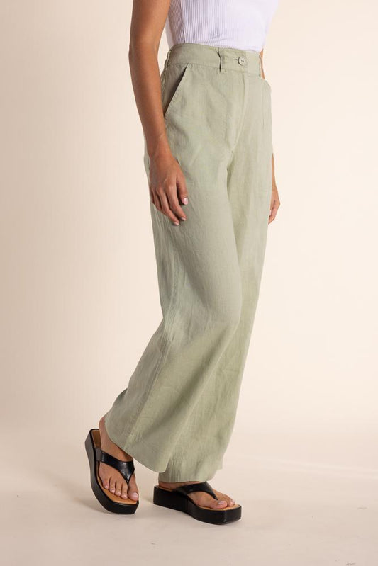2840 LINEN WIDE LEG PANT
