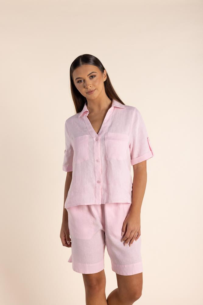 2845 - LINEN SHORT SLEEVE SHIRT