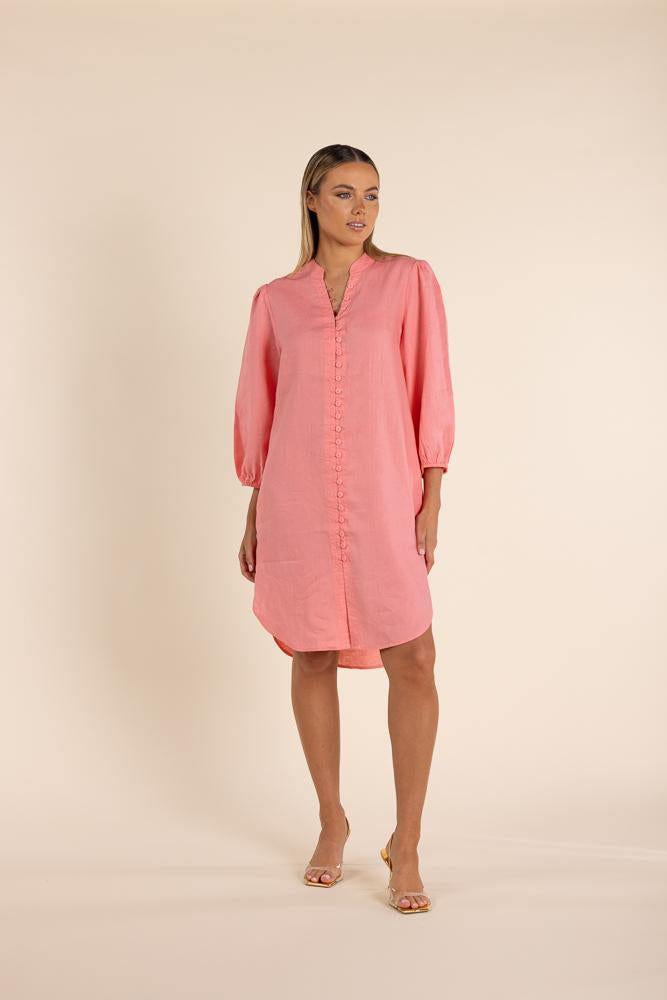 2846 LINEN SHIRT DRESS