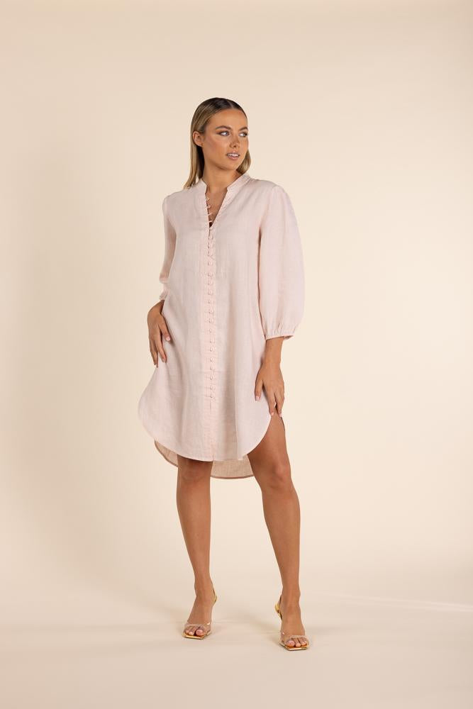 2846 LINEN SHIRT DRESS