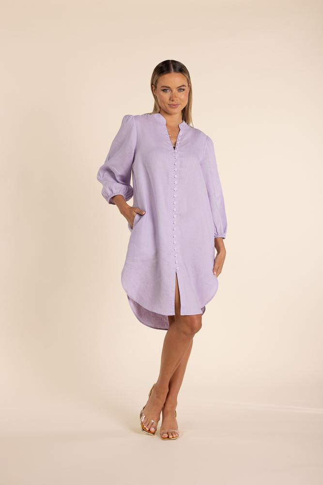 2846 LINEN SHIRT DRESS