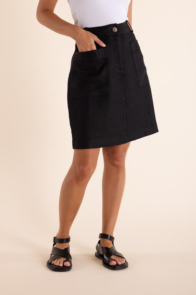 2849 - LINEN SKIRT MINI