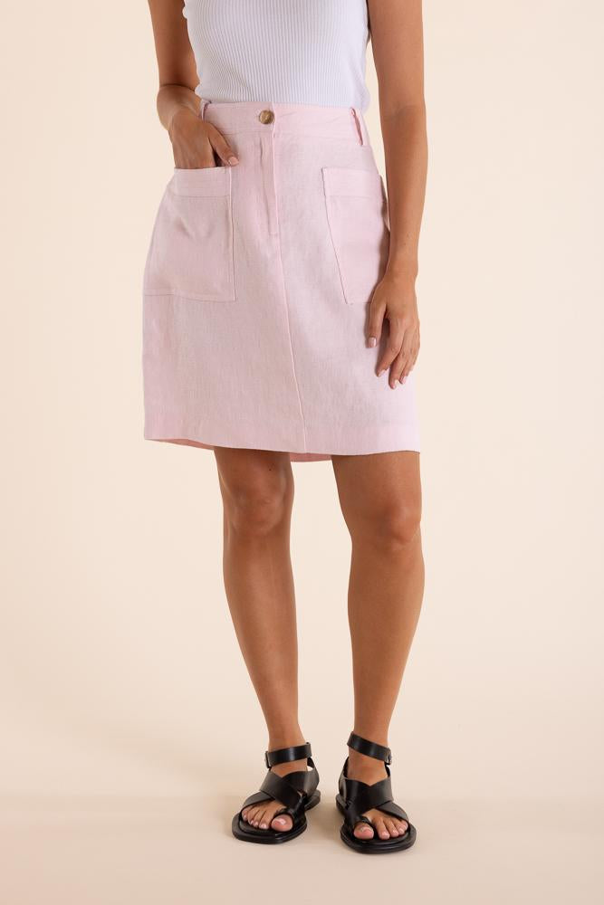 2849 - LINEN SKIRT MINI