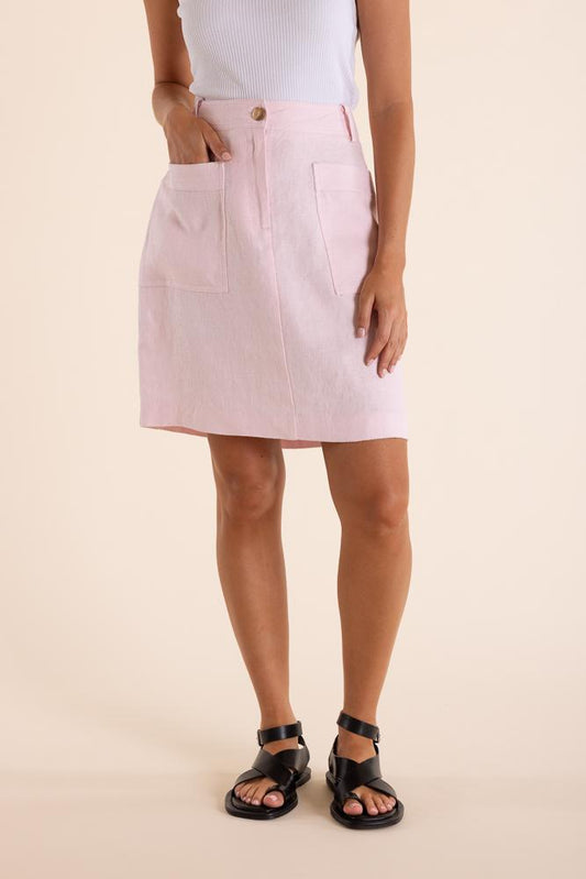 2849 - LINEN SKIRT MINI