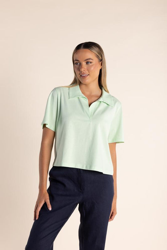 2865 - CROP POLO T-SHIRT