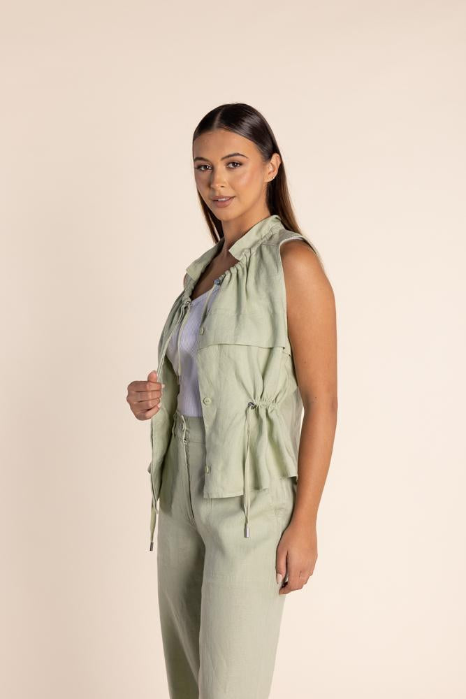 2870 LINEN VEST