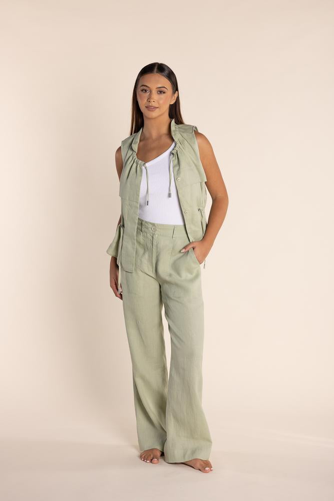 2870 LINEN VEST