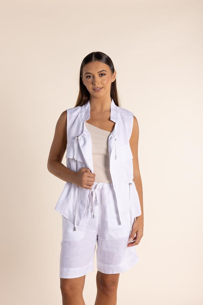 2870 LINEN VEST
