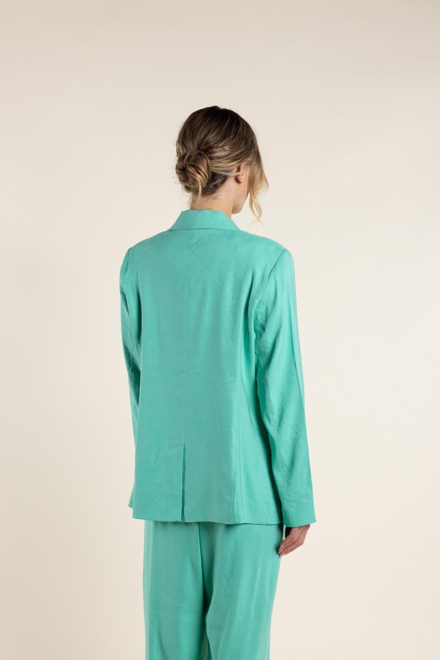 2728 Linen Blazer - Single Breasted