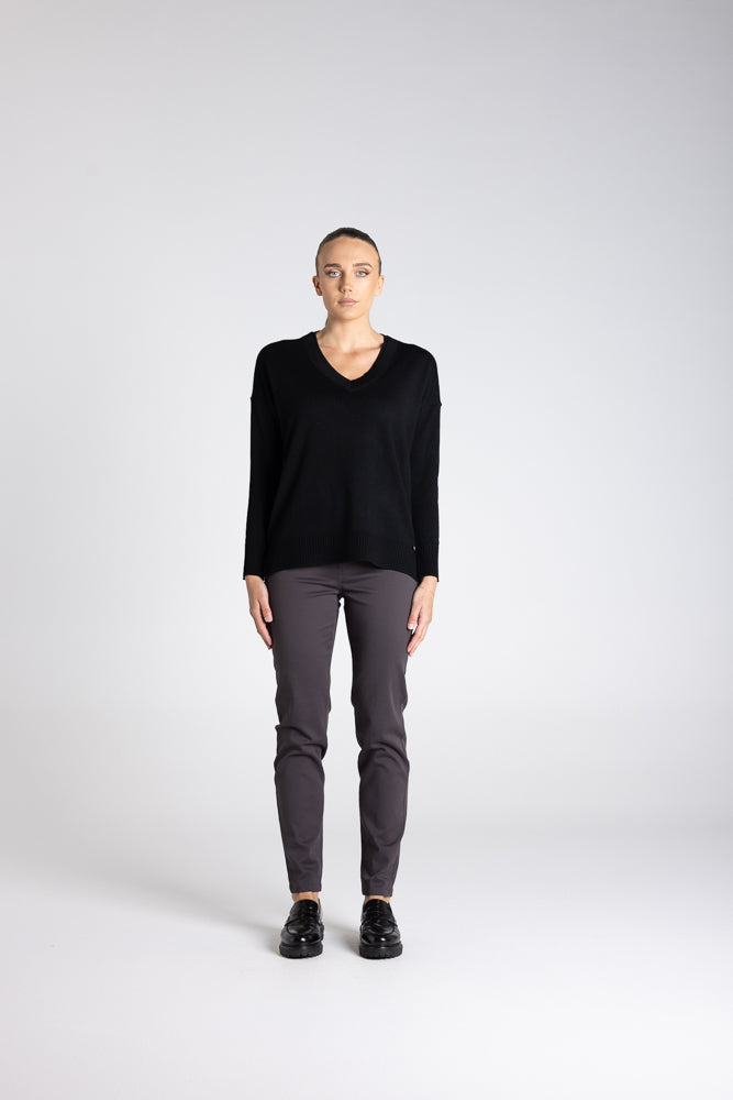 DOUBLE V NECK SWEATER - 3313