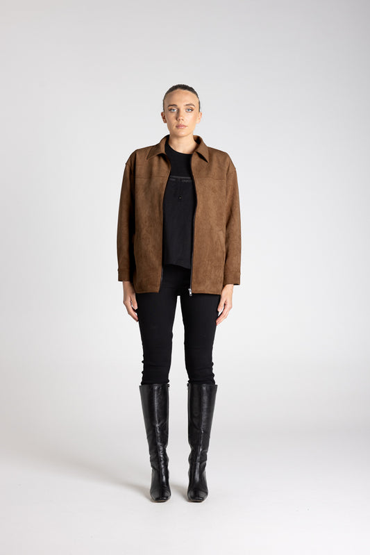 FAUX SUEDE JACKET - 3370