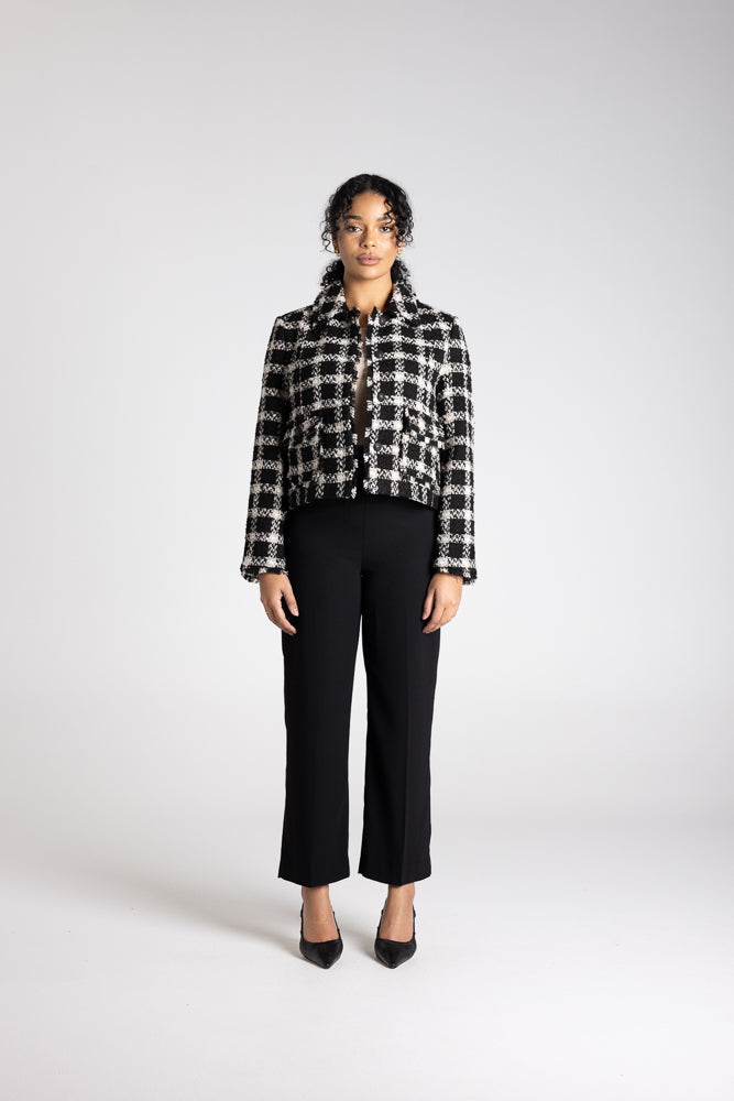 CROPPED TWEED JACKET - 3373