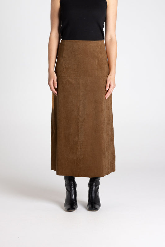 FAUX SUEDE SKIRT - 3398