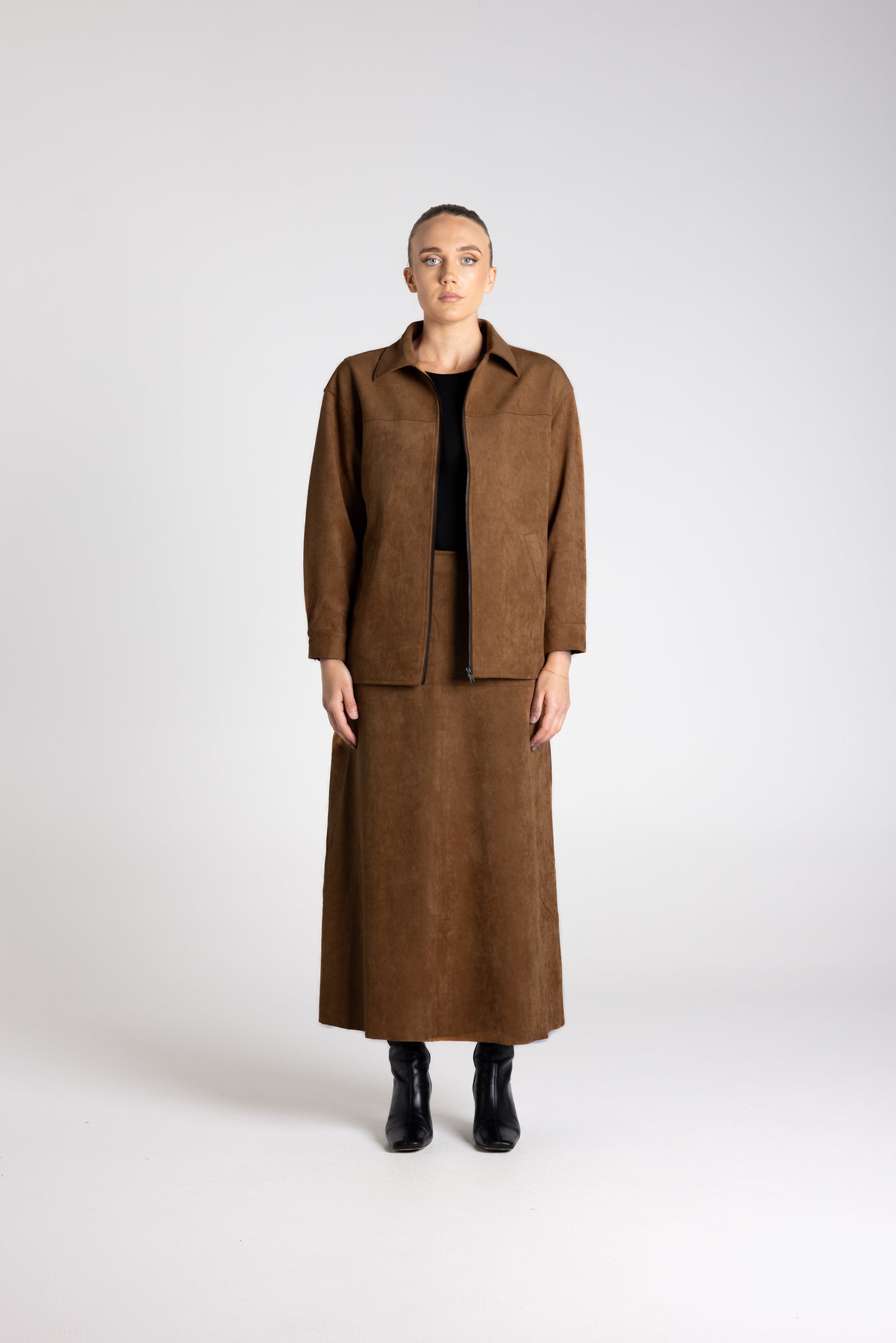 FAUX SUEDE JACKET - 3370