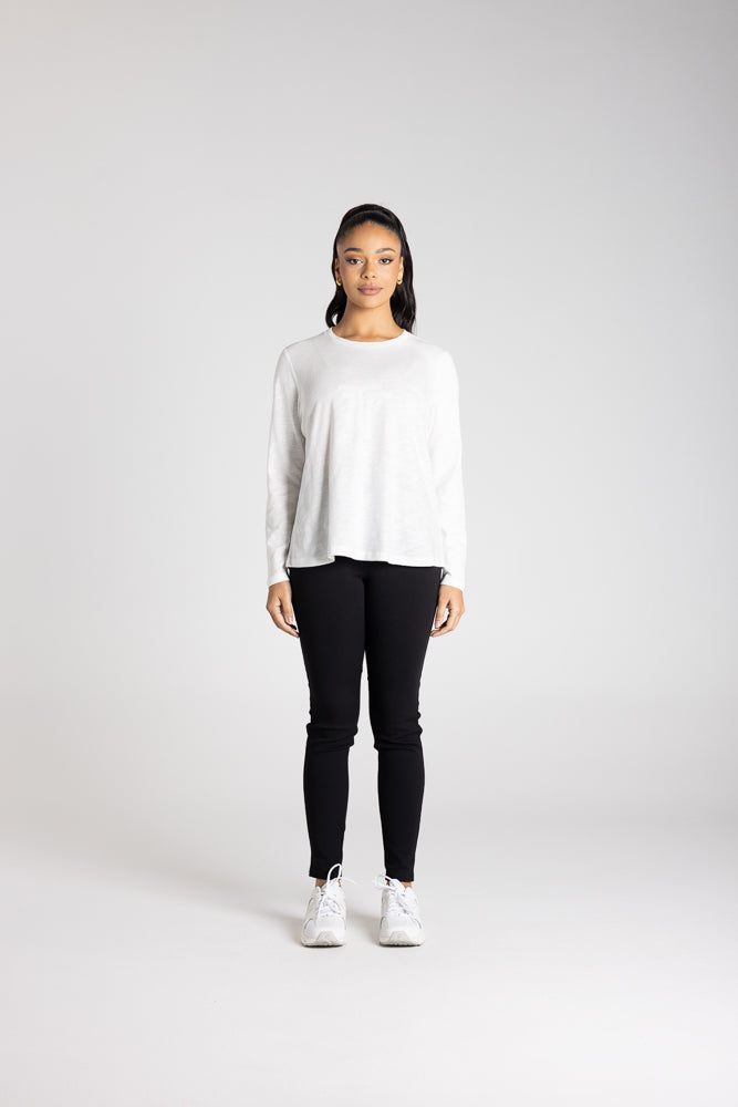 L/SLV CREW W/DTM LOGO SEQUINS - 3347