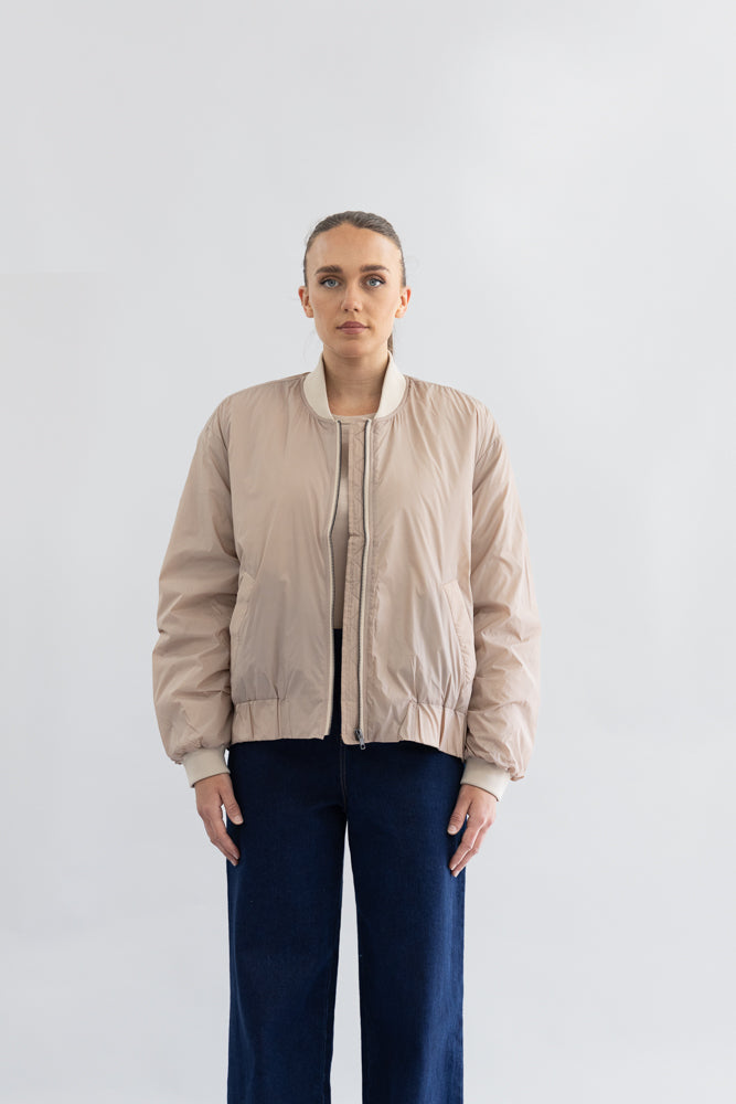PUFFER BOMBER JACKET W/ZIP SIDES - 3374