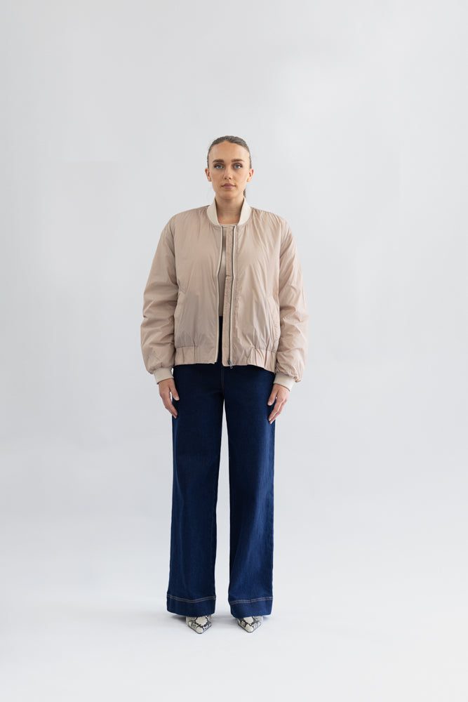 PUFFER BOMBER JACKET W/ZIP SIDES - 3374