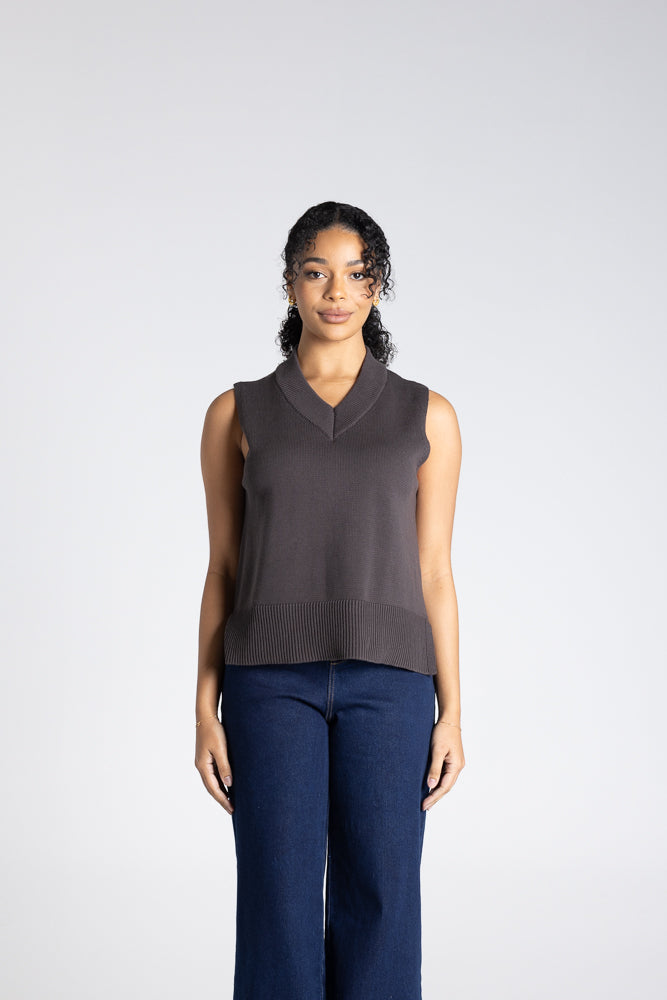 V-Neck Cotton Vest - 3303