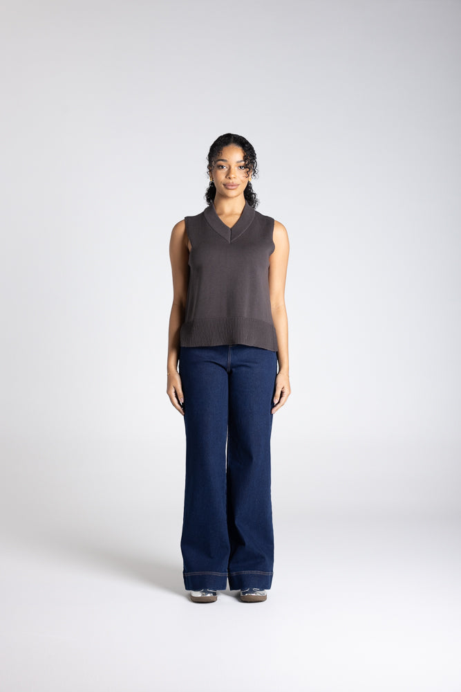 V-Neck Cotton Vest - 3303