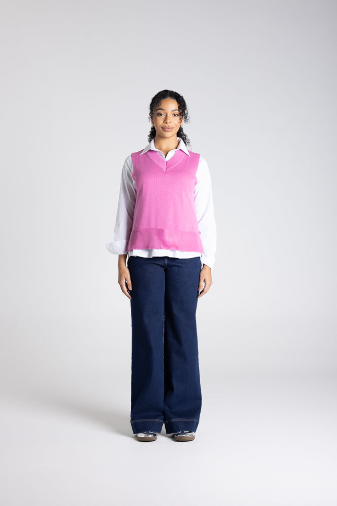 V-Neck Cotton Vest - 3303