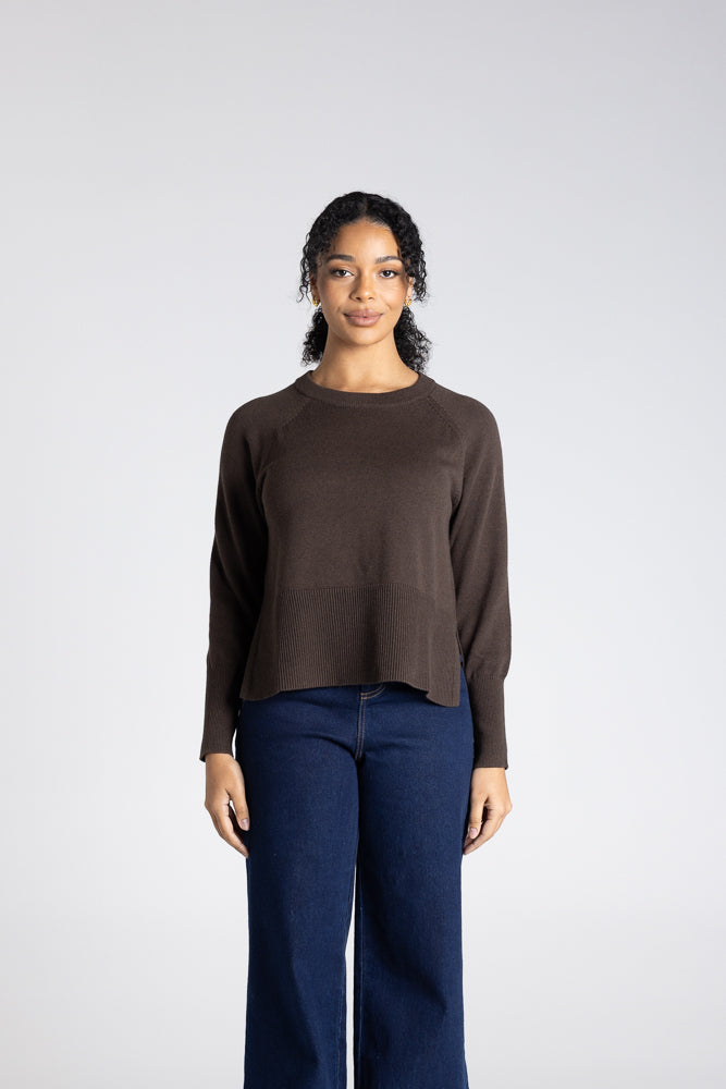 CREW NECK BASIC SWEATER - 3305