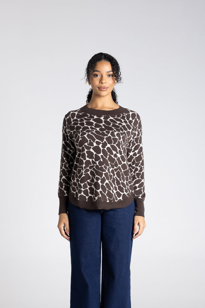 ANIMAL SCOOP HEM CREW - 3309