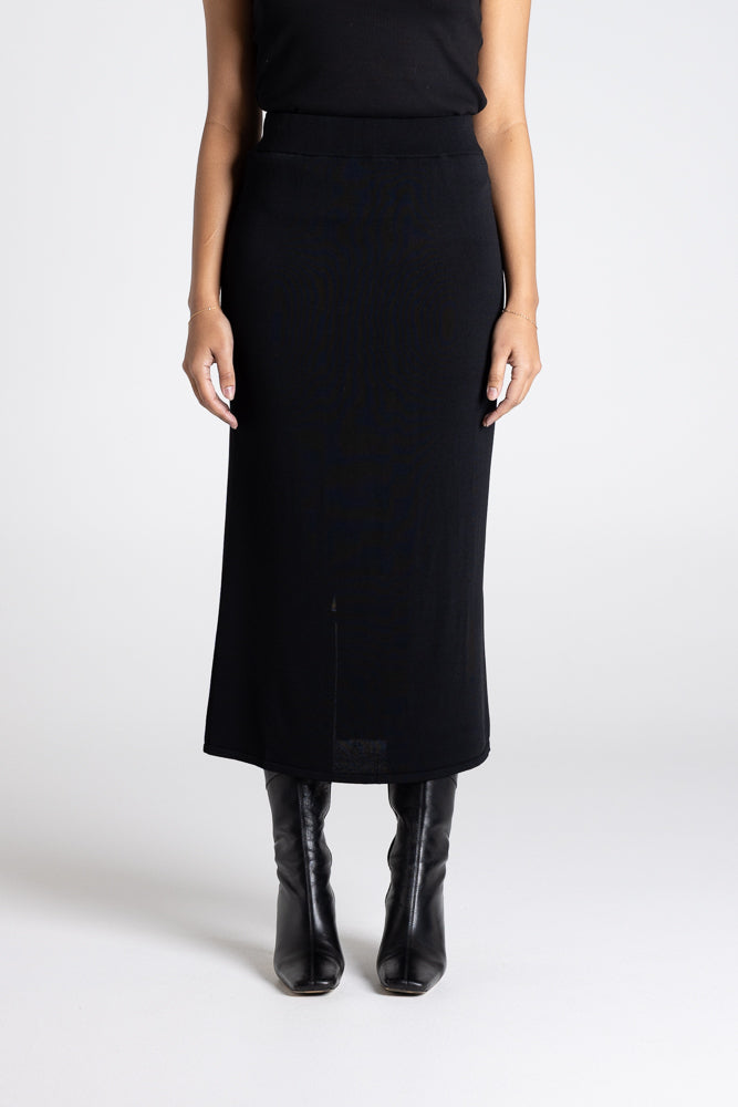 MILANO KNIT LONG SKIRT - 3324