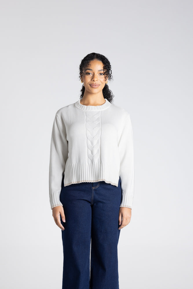 Cable Knit With Tipping - 3332
