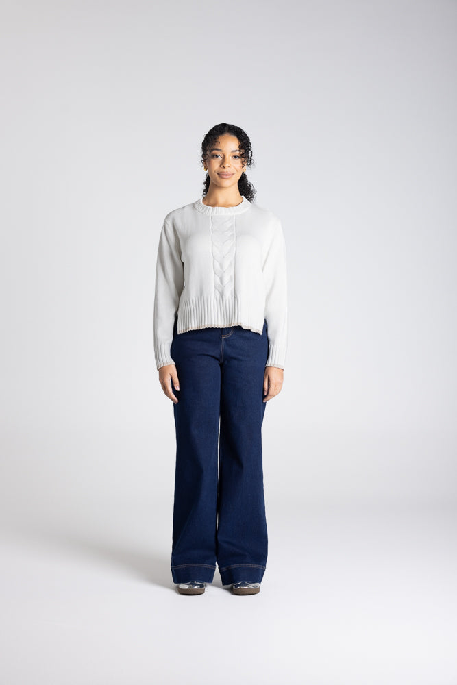 Cable Knit With Tipping - 3332