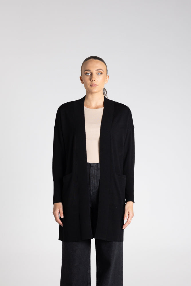 MERINO LONG CARDIGAN - 3333