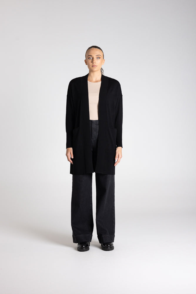 MERINO LONG CARDIGAN - 3333