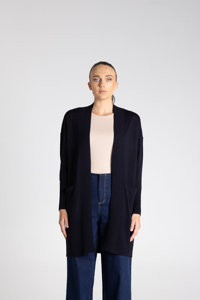 MERINO LONG CARDIGAN - 3333