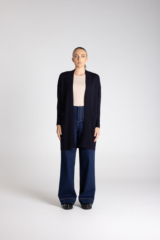 MERINO LONG CARDIGAN - 3333
