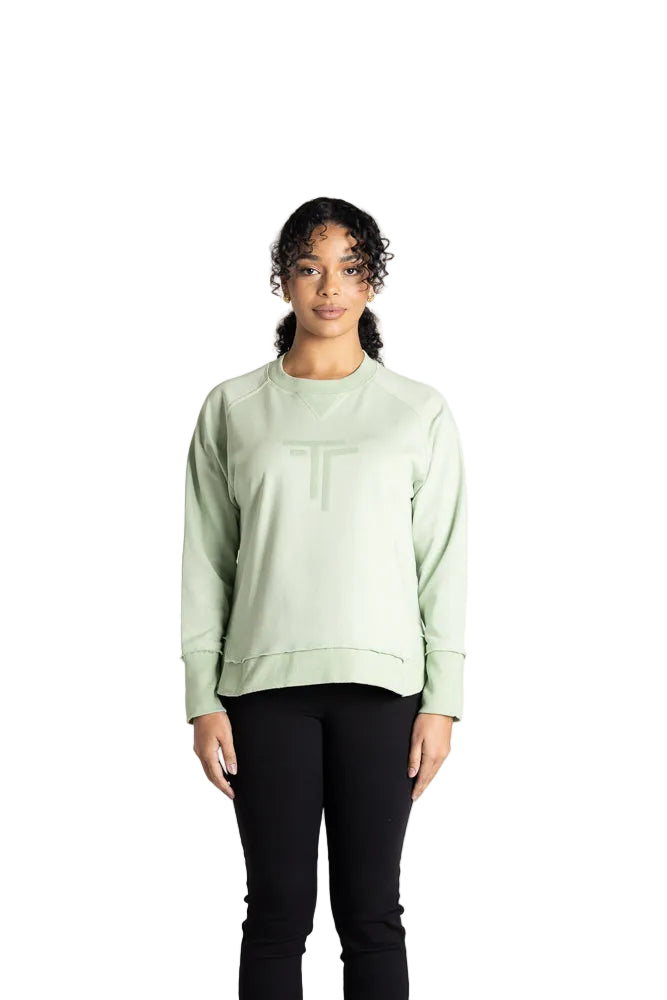 RAW EDGE SWEATER W/DTM LOGO SEQUIN - 3342