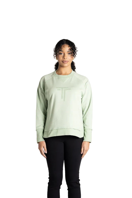 RAW EDGE SWEATER W/DTM LOGO SEQUIN - 3342