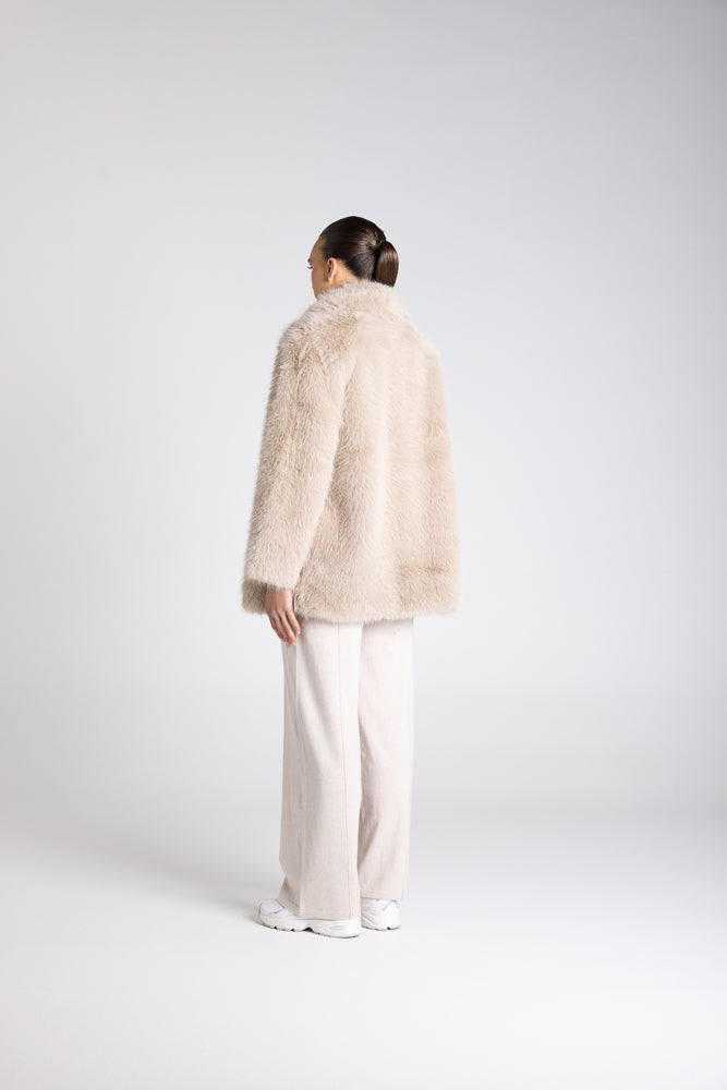 FAUX FUR COAT - 3351